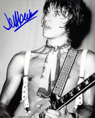Jeff Beck Autographed Preprint Signed Photo