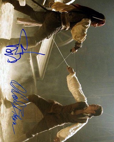 Orlando Bloom Johnny Depp Autographed Preprint Signed Photo