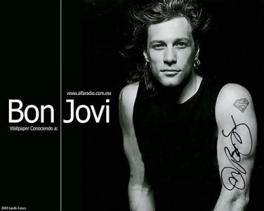 Bonjovi Autographed Preprint Signed Photo