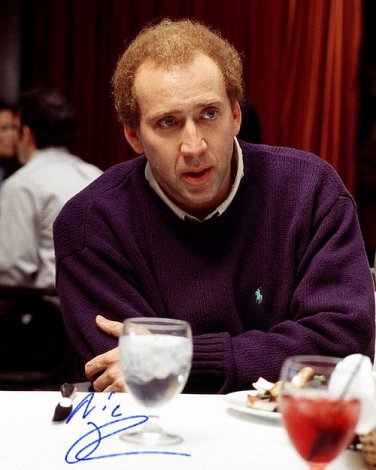 Nick CAGE adaptation Autographed Preprint Signed Photo