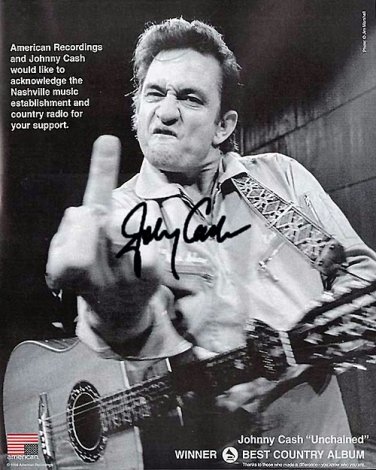 CASH Billboard_ad Autographed Preprint Signed Photo
