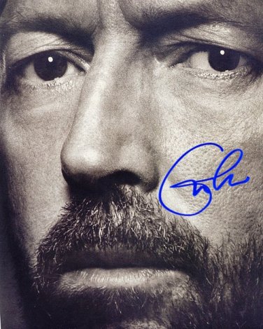 CLAPTON ERIC bw Autographed Preprint Signed Photo