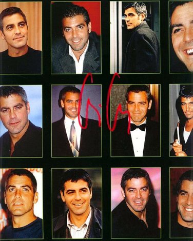 George CLOONEY multi Autographed Preprint Signed Photo
