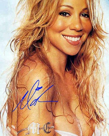 Carey Mariah Autographed Preprint Signed Photo