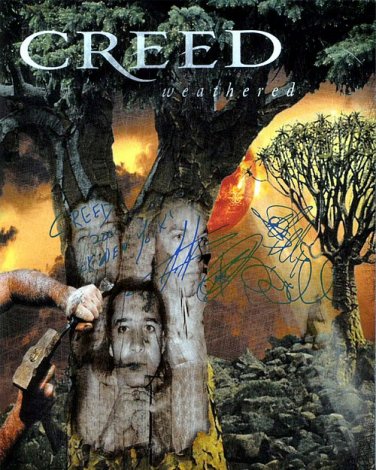 Creed Autographed Preprint Signed Photo