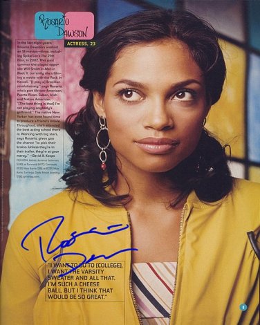 DAWSONROSARIO Autographed Preprint Signed Photo