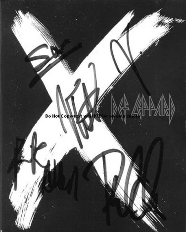 DEF Autographed Preprint Signed Photo