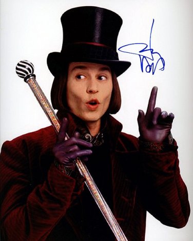 DEPPcharlie_andthechocfaca Autographed Preprint Signed Photo
