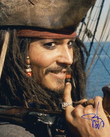 DEPPpiratesX Autographed Preprint Signed Photo
