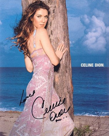 DIONCELINEnew Autographed Preprint Signed Photo