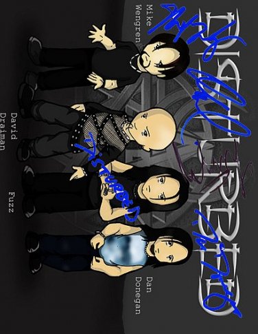 DISTURBED Autographed Preprint Signed Photo
