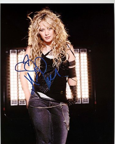 DUFFhillaryduff Autographed Preprint Signed Photo
