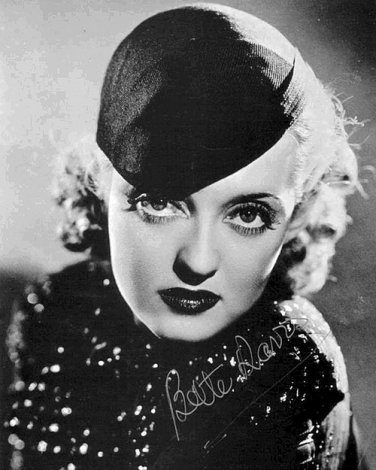 DavisBetteEYES Autographed Preprint Signed Photo