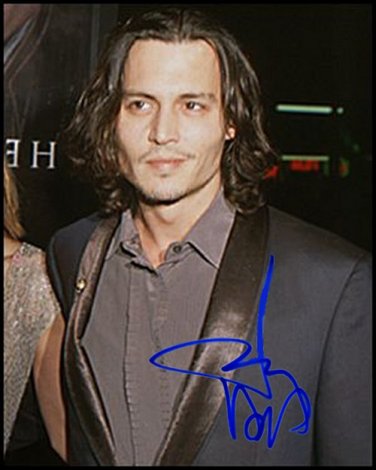 DeppPiratesCandid Autographed Preprint Signed Photo