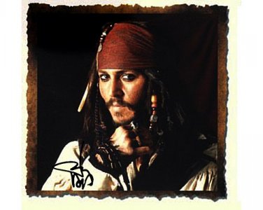 DeppPiratesrare Autographed Preprint Signed Photo