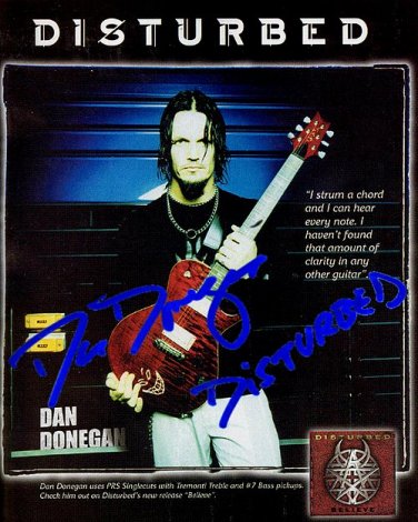 DisturbedDanDonegan Autographed Preprint Signed Photo