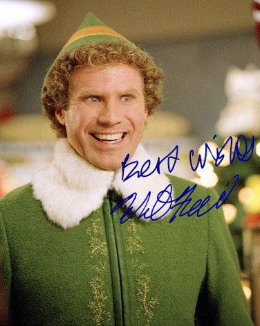 FerrellWillElf Autographed Preprint Signed Photo