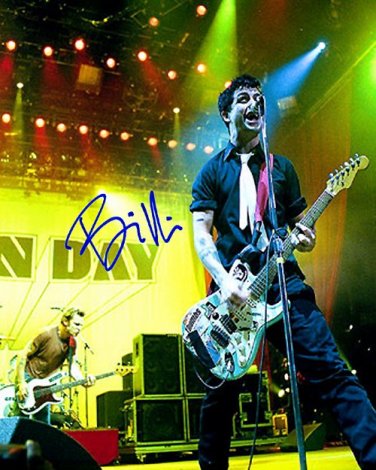 GREENDAYbillietie Autographed Preprint Signed Photo