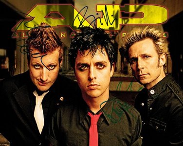 GreenDay Autographed Preprint Signed Photo