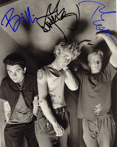 GreenDaybw Autographed Preprint Signed Photo