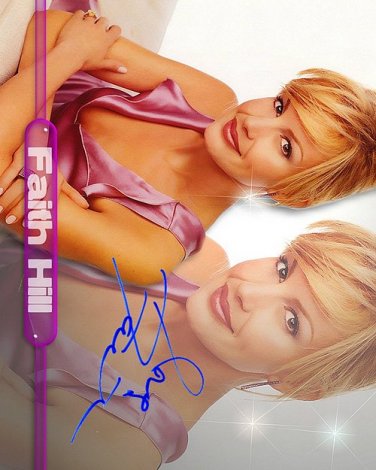HILLFAITHsinger Autographed Preprint Signed Photo