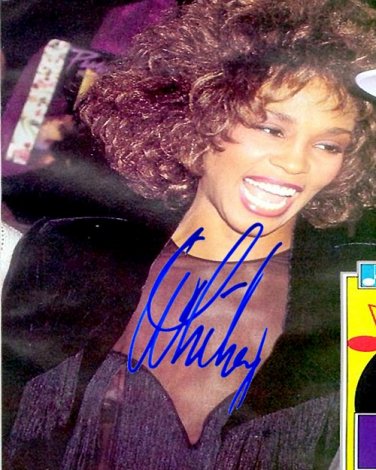 HOUSTONWHITNEYops Autographed Preprint Signed Photo