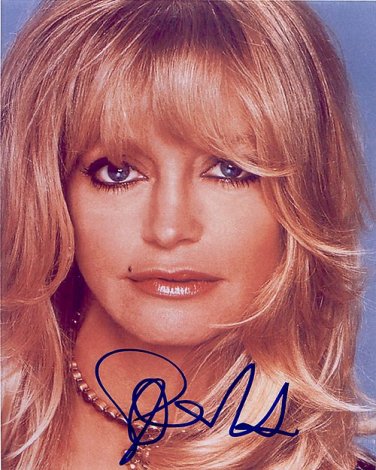 HawnGoldie Autographed Preprint Signed Photo
