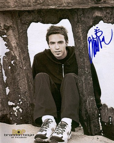 INCUBUSbrandon Autographed Preprint Signed Photo