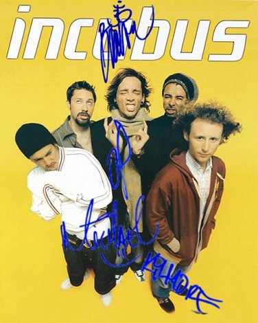 Incubusposter Autographed Preprint Signed Photo