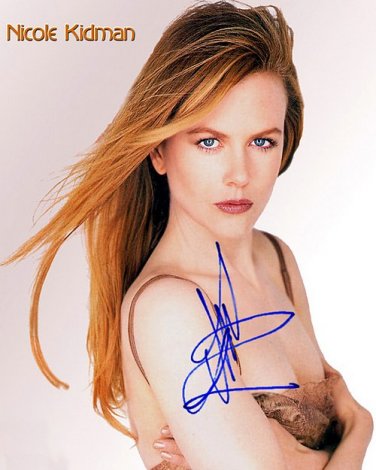 KIDMANNICOLE Autographed Preprint Signed Photo