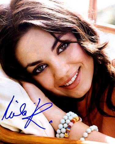 KunisMilaSmile Autographed Preprint Signed Photo