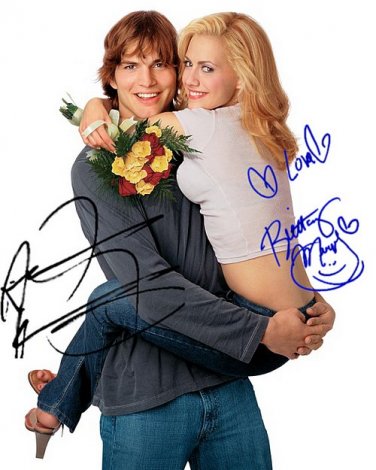 KutcherMurphyjustmarried Autographed Preprint Signed Photo