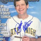 LETTERMANDAVIDrollingstone Autographed Preprint Signed Photo