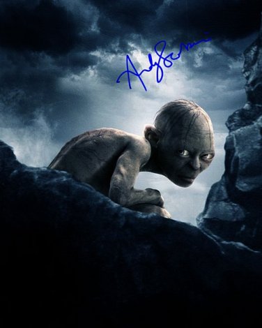 LOTRgollum Autographed Preprint Signed Photo