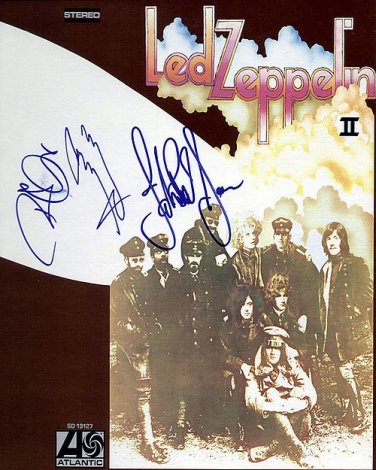 LedZeppelin Autographed Preprint Signed Photo