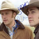 LedgerGyllenhaalbrokeback_mountain_auto Autographed Preprint Signed Photo