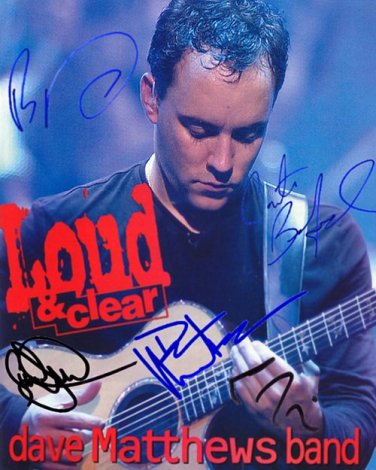 MATHEWSDAVEloud Autographed Preprint Signed Photo