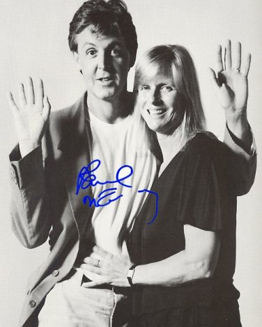 MCCARTNEYpaul&linda Autographed Preprint Signed Photo