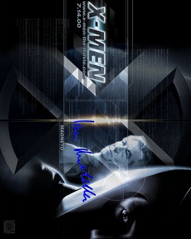 MCKELLENIANmagneto Autographed Preprint Signed Photo