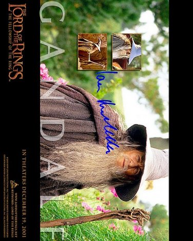 MCKELLENgandalf_ Autographed Preprint Signed Photo