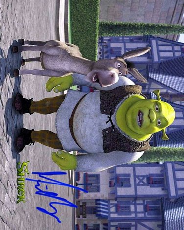MYERSMIKEshrek Autographed Preprint Signed Photo