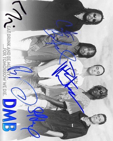 MatthewsDave...band Autographed Preprint Signed Photo