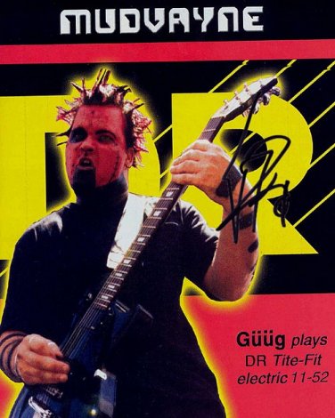 Mudvayneguug Autographed Preprint Signed Photo