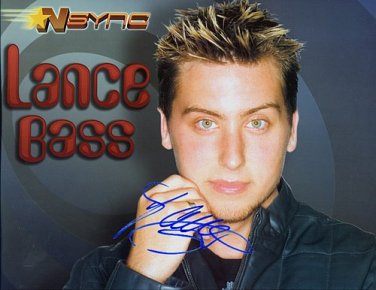 NSYNCLanceBass Autographed Preprint Signed Photo