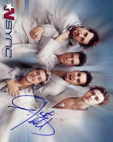 NSYNCfullnew Autographed Preprint Signed Photo