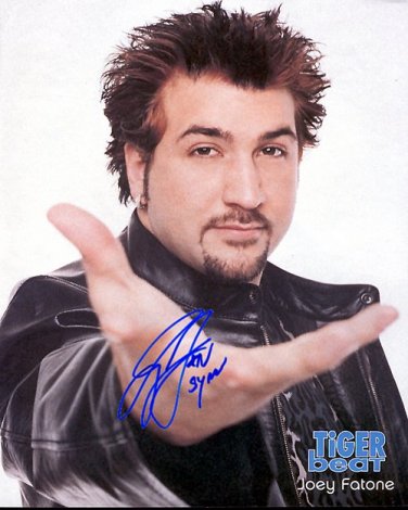 NSYNCjoey Autographed Preprint Signed Photo