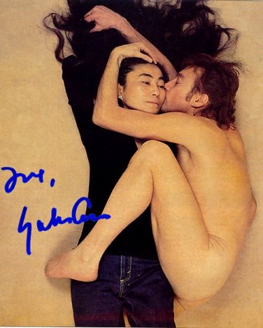 ONOYOKOlennon Autographed Preprint Signed Photo