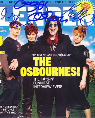 OSBOURNESc Autographed Preprint Signed Photo
