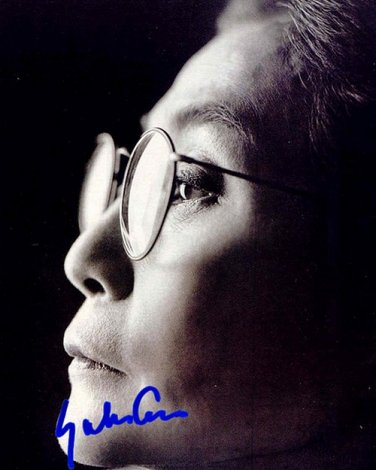 OnoYokoa Autographed Preprint Signed Photo