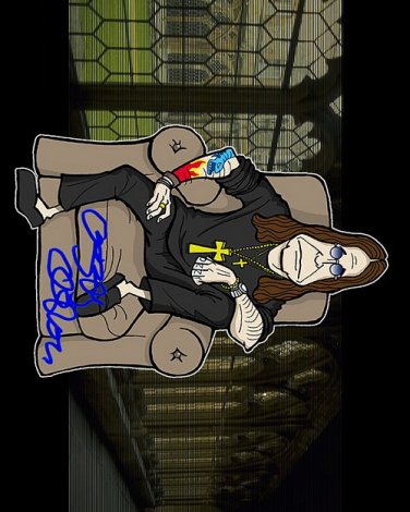 OzzyCartoon Autographed Preprint Signed Photo